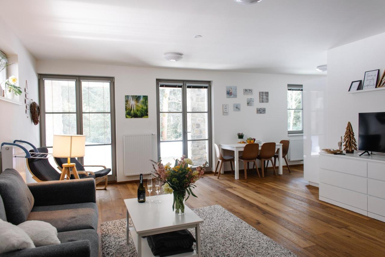 Apartmán s nádherným výhledem v centru Harrachova Esterno foto